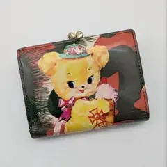 希少 ヴィヴィアンウエストウッド 二つ折り財布 がま口 クリーピーベア クマ
