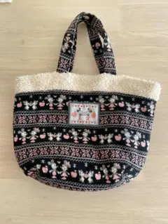 ディズニー ウインター柄 ミニトートバッグ