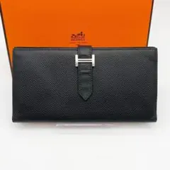 エルメス　ベアン　スフレ　エプソン　ノワール　長財布　シルバー金具　786のサムネイル