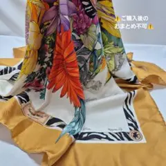 【used品】美品！HUNTING WORLD シルクスカーフ ITALY