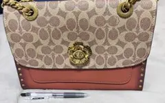 ショルダーバッグ ベージュ/オレンジ