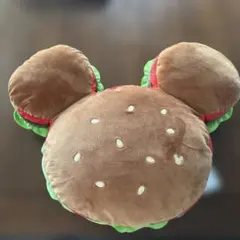 東京ディズニーリゾート限定　ミッキーのハンバーガー型クッション
