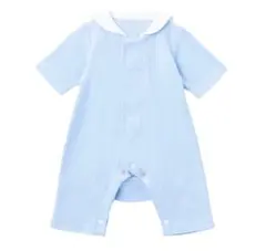 【新品】ネイビー　長袖ロンパース