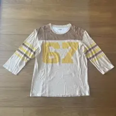 ハリウッドランチマーケット　フッドボール　Tシャツ　七分袖　ナンバリングのサムネイル