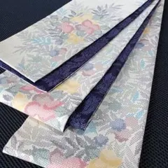 半幅帯 正絹紬 本場奄美大島 古渡藍結城 長尺リバーシブル