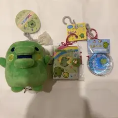 たまごっち 緑色ぬいぐるみ・キーホルダー・缶バッジセット - メルカリ