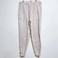 淡いピンクのジョガーパンツ 【S】スウェット 無地 シンプル レディース