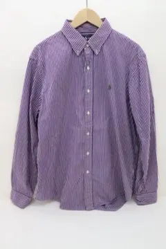 Ralph Lauren 長袖BDストライプシャツ 69-EY2507-142