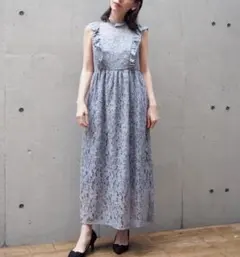 kaene 総レースマキシワンピース