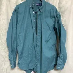 90s Polo by Ralph Lauren グリーン長袖シャツ L