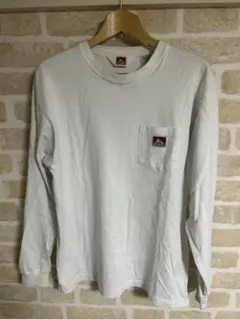 BEN DAVIS ホワイト ロングスリーブ Tシャツ L
