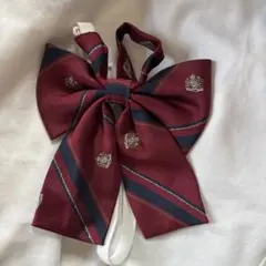学生服用バーガンディリボン　コスプレ用