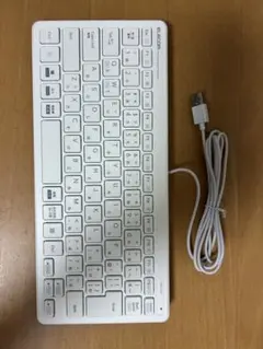 ELECOM 有線キーボード TK-FCP096WH 本体