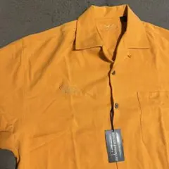 EAGLE DRY GOODS 半袖シャツ シルク 開襟　企業ロゴ　XL相当