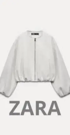 春に♪ ザラ　ソフトストレッチトリム ボンバージャケット M 1回のみ着用