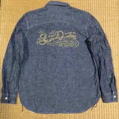 BEN DAVIS 胸&バック刺繍 ワークシャツ L レア ベンデイビス