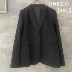 UNIQLO/ユニクロ テーラードジャケット 2つボタン サイズ48 黒 3XL
