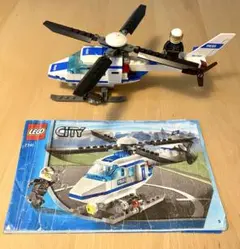 LEGO City 7741 Police Helicopter箱無し