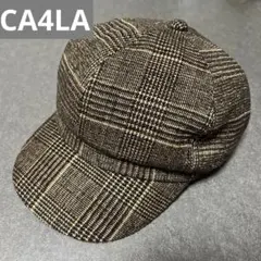 【最終値下げ】CA4LA キャスケット ブラウン系チェック