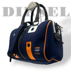 極美品　希少　ディーゼル　2way ショルダーバッグ　ウエットスーツ素材　デニム
