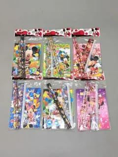 新品未開封★ミッキー　ディズニー文房具セット6点