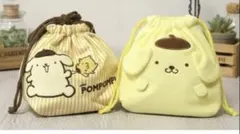 ポムポムプリン ぬいぐるみポーチ 2個セット