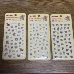 トムとジェリー プクプクシール 3枚セット