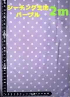 ❤️大特価❤️ 残りわずか【2m】シーチング生地 ドット 水玉 パープル