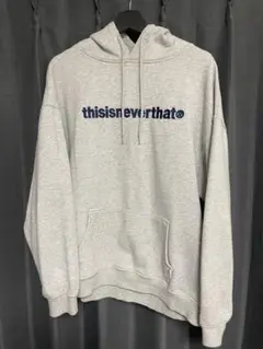 thisisneverthat グレー フード付きパーカー
