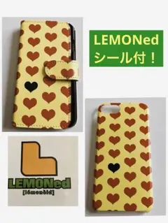 【シール付】iPhone SE 第3世代　手帳/ハード　ケース　イエローハート