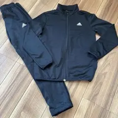 adidas ブラック ジャージセット 140cm