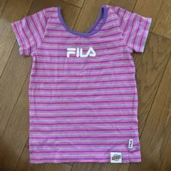 FILA×TEGTEG ボーダー Tシャツ ピンク 120 girls2のサムネイル