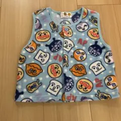アンパンマン フリースベスト 水色