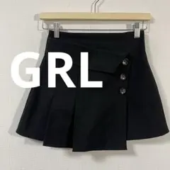 グレイル　GRL　インパン裏地付きアシンメトリーミニスカート　Mサイズ　美品