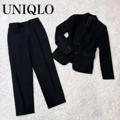 ユニクロ レディース パンツスーツ 黒 礼服 フォーマル S M サイズ違い