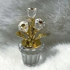 スワロフスキー　花　置物のサムネイル