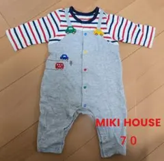MIKI HOUSE 車刺繍ロンパース 70