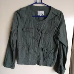 earth music&ecology ノーカラージャケット M