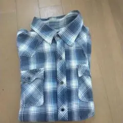 TMT Big Holidays 青系ネルシャツ
