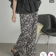 doors フラワープリントイージーパンツ　新品　S