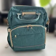 多機能マザーズバッグ　バックパック グリーン系