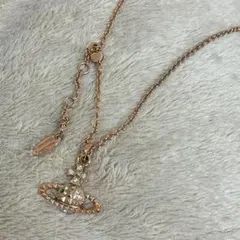 ヴィヴィアンウエストウッド　オーブ　ネックレス　ピンクゴールド