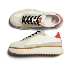 ニ*子様 オニツカタイガー　DELECITY デレシティ　クリーム　レッド