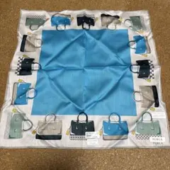FURLA バッグ柄 ハンカチ 約50cm