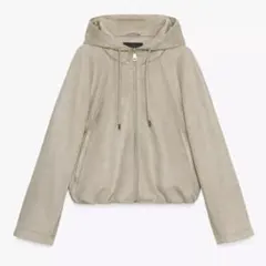 フード レザージャケット レディース