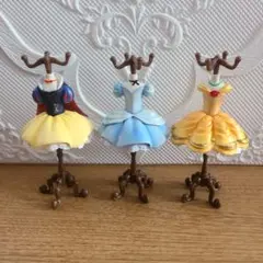 中古【 ディズニー 】プリンセス トルソー シンデレラ ベル 白雪姫 3体セット