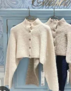 ハイネックカーディガン