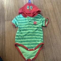 はらぺこあおむし フード付き ロンパースのサムネイル