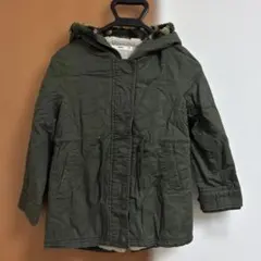 MPS フリース裏地付きミリタリーコート 130 カーキ