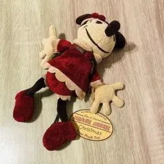 ミニー　クリスマス　レトロ　ぬいぐるみ　ディズニー